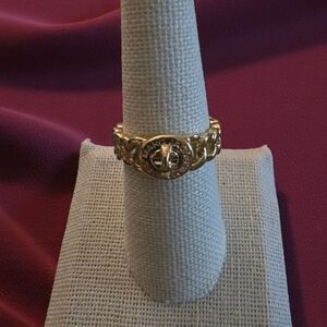 Marc Jacobs Gold Turnlock Ring